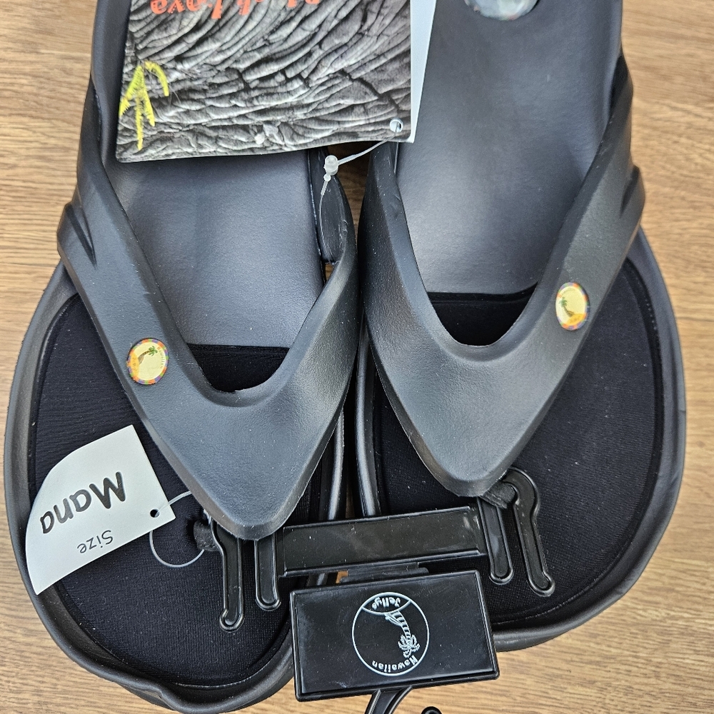 O,o Black Lava Sandals Men Size 11 - Picture 9 of 16